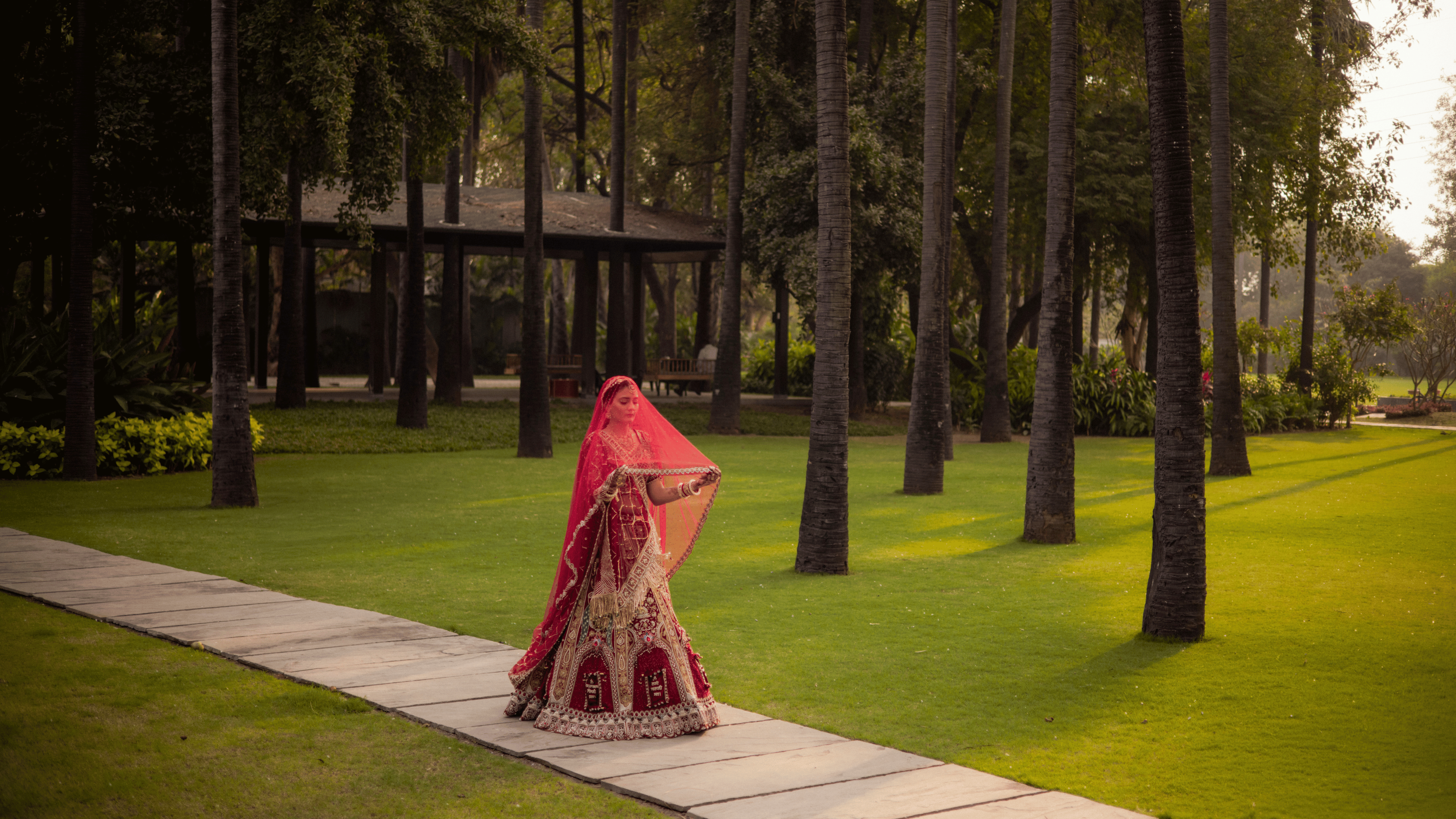 Royal Indian wedding, mandap ceremony backdrop